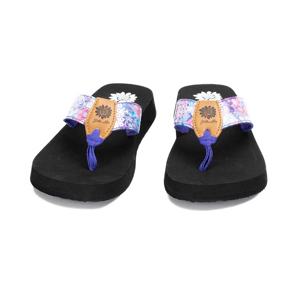 YELLOW BOX FRAZZLE PURPLE FLIP FLOPS SANDALS MEDIUM WIDTH NEW IN BOX.FIRM PRICE - Picture 4 of 6